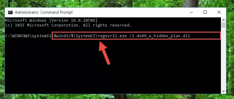 Uninstalling the Ds09_a_hidden_plan.dll file from the system registry