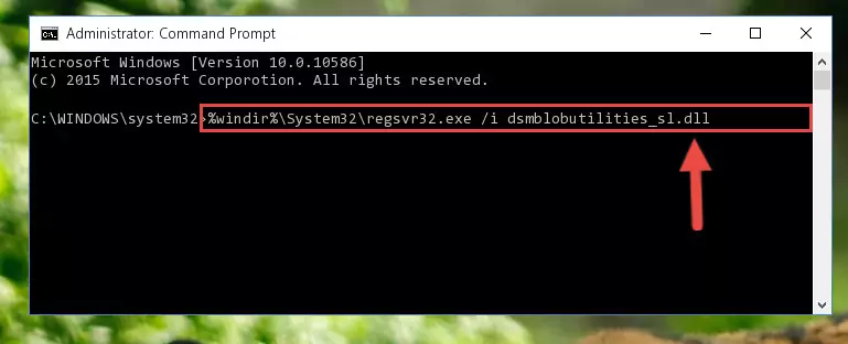 Deleting the Dsmblobutilities_sl.dll file's problematic registry in the Windows Registry Editor