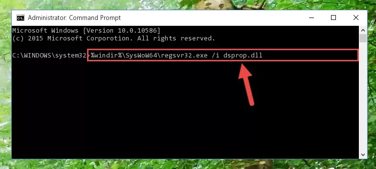 Uninstalling the broken registry of the Dsprop.dll file from the Windows Registry Editor (for 64 Bit)