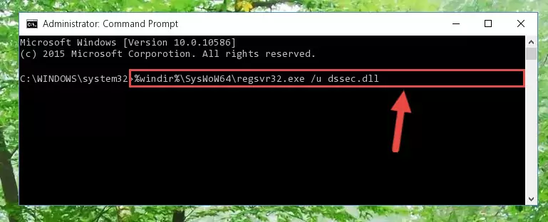 Creating a new registry for the Dssec.dll file in the Windows Registry Editor
