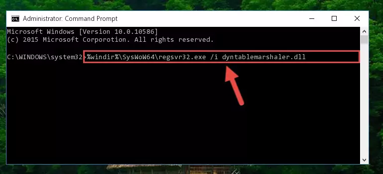 Uninstalling the Dyntablemarshaler.dll file's broken registry from the Registry Editor (for 64 Bit)
