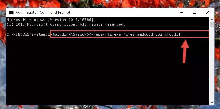 Uninstalling the E2_amdk63d_cpu_mfc.dll file's broken registry from the Registry Editor (for 64 Bit)