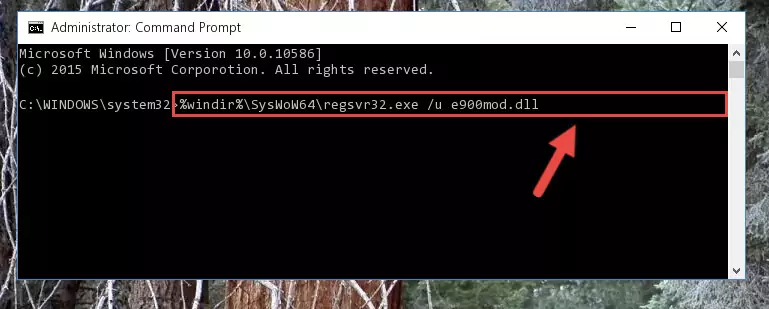 Creating a clean registry for the E900mod.dll file (for 64 Bit)