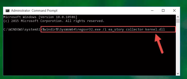 Uninstalling the Ea_story collector kernel.dll library's broken registry from the Registry Editor (for 64 Bit)