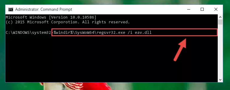 Uninstalling the broken registry of the Eav.dll file from the Windows Registry Editor (for 64 Bit)