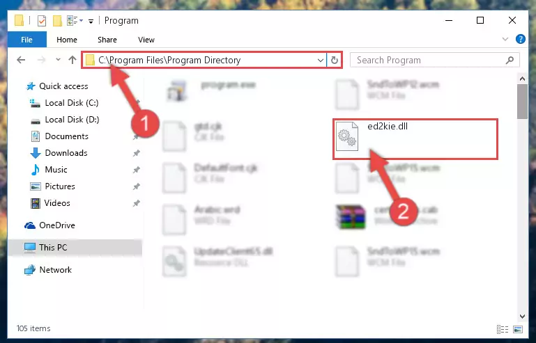Uninstalling the Ed2kie.dll library's broken registry from the Registry Editor (for 64 Bit)