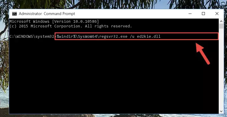Creating a new registry for the Ed2kie.dll library