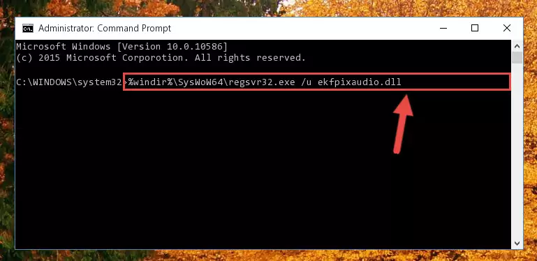 Creating a new registry for the Ekfpixaudio.dll file in the Windows Registry Editor