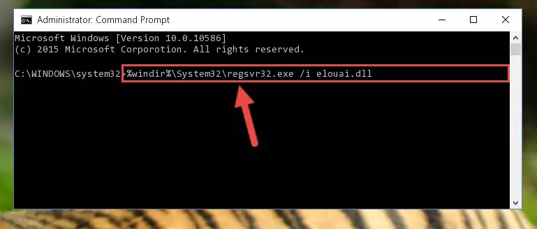 Cleaning the problematic registry of the Elouai.dll library from the Windows Registry Editor