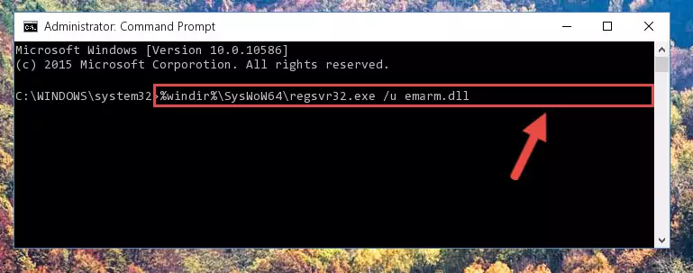 Creating a clean and good registry for the Emarm.dll file (64 Bit için)