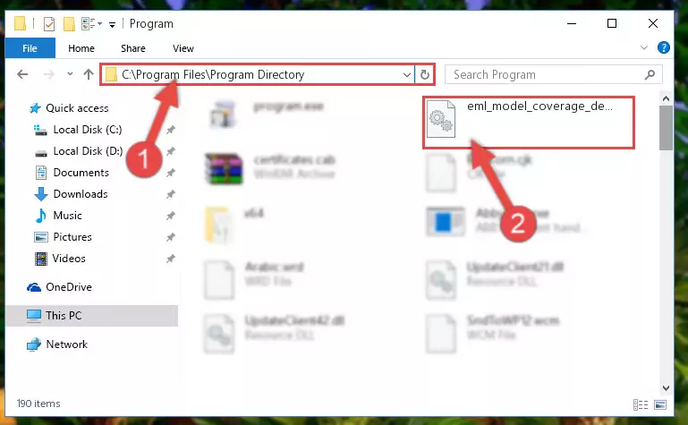 Uninstalling the Eml_model_coverage_demo_sfun.dll file's broken registry from the Registry Editor (for 64 Bit)