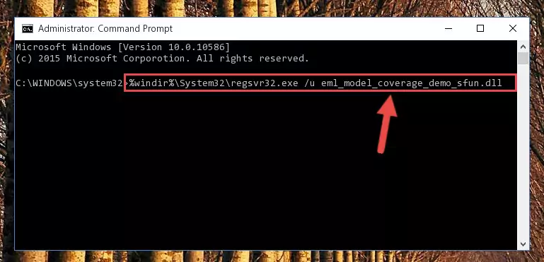 Extracting the Eml_model_coverage_demo_sfun.dll file from the .zip file