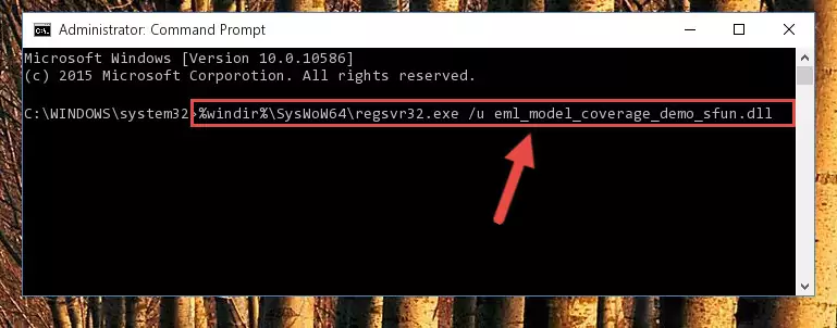 Creating a new registry for the Eml_model_coverage_demo_sfun.dll file