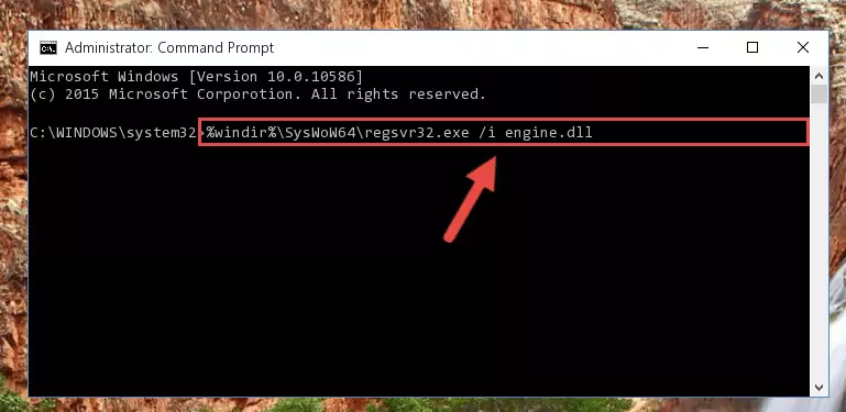 Deleting the Engine.dll file's problematic registry in the Windows Registry Editor