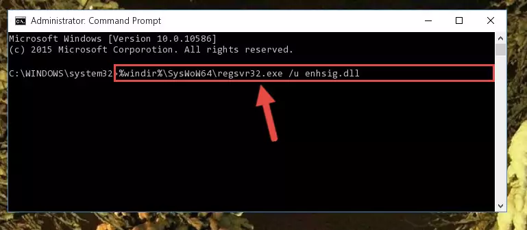 Making a clean registry for the Enhsig.dll file in Regedit (Windows Registry Editor)