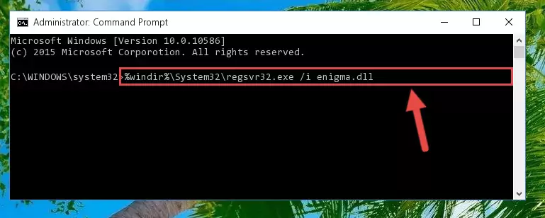 Cleaning the problematic registry of the Enigma.dll file from the Windows Registry Editor