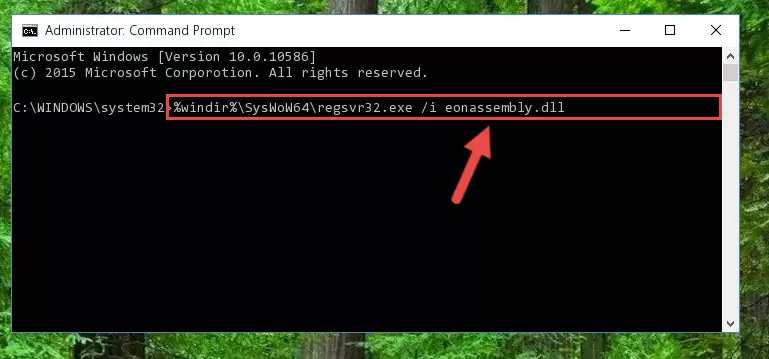 Deleting the Eonassembly.dll library's problematic registry in the Windows Registry Editor