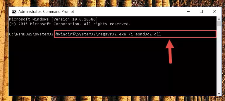 Reregistering the Eond3d2.dll file in the system (for 64 Bit)