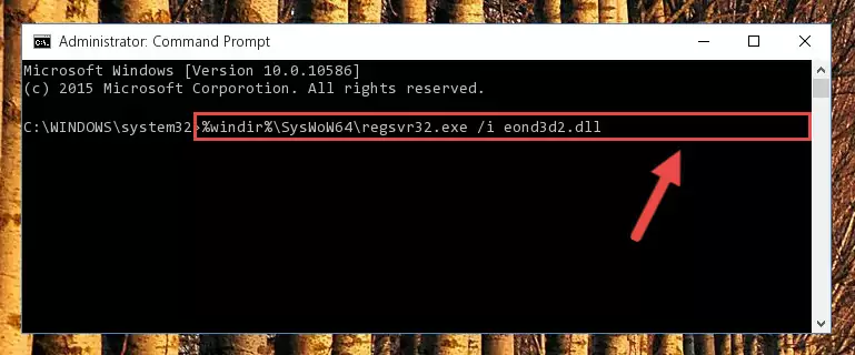 Deleting the Eond3d2.dll file's problematic registry in the Windows Registry Editor