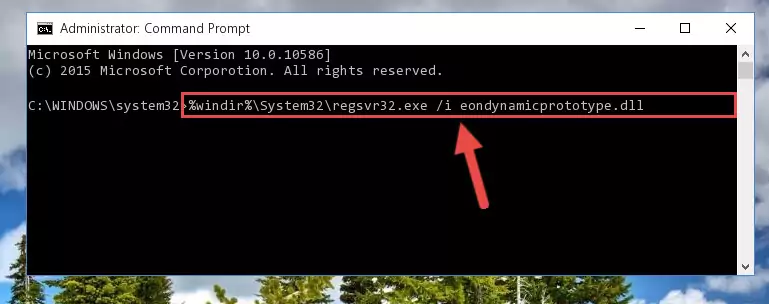 Deleting the Eondynamicprototype.dll file's problematic registry in the Windows Registry Editor