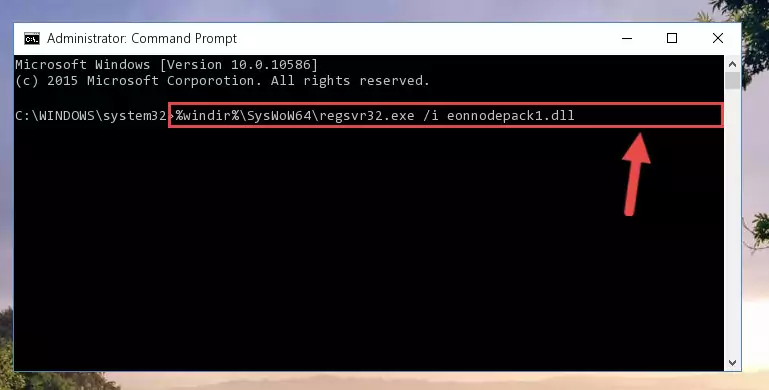 Uninstalling the damaged Eonnodepack1.dll file's registry from the system (for 64 Bit)
