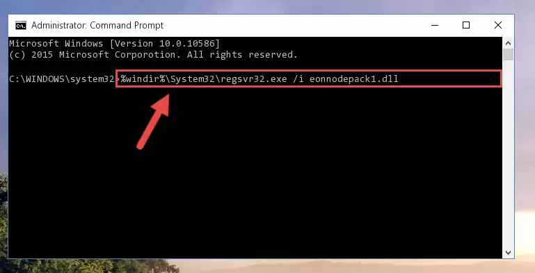 Uninstalling the Eonnodepack1.dll file from the system registry