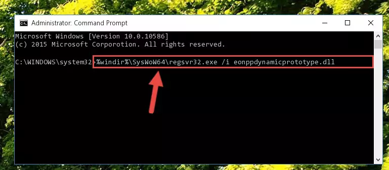 Uninstalling the broken registry of the Eonppdynamicprototype.dll file from the Windows Registry Editor (for 64 Bit)