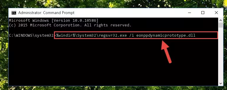 Deleting the damaged registry of the Eonppdynamicprototype.dll
