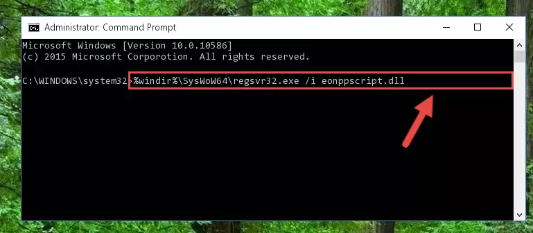Uninstalling the Eonppscript.dll file's problematic registry from Regedit (for 64 Bit)