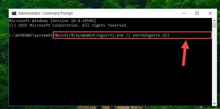 Deleting the Eonrbdagents.dll file's problematic registry in the Windows Registry Editor
