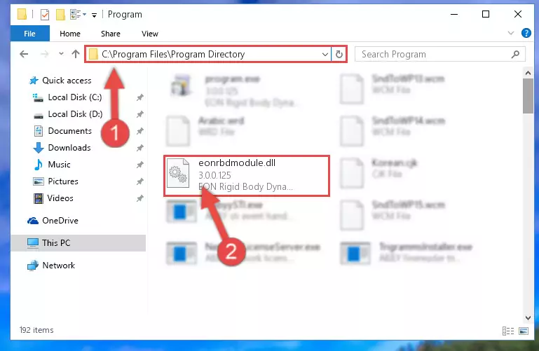 Uninstalling the Eonrbdmodule.dll file's problematic registry from Regedit (for 64 Bit)