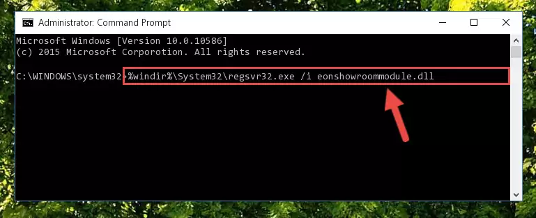 Deleting the damaged registry of the Eonshowroommodule.dll