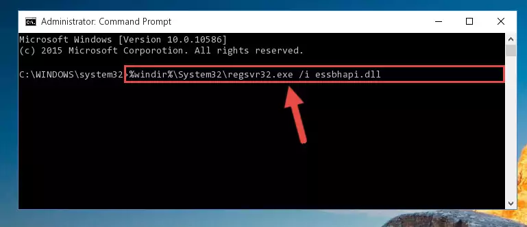 Uninstalling the Essbhapi.dll library from the system registry