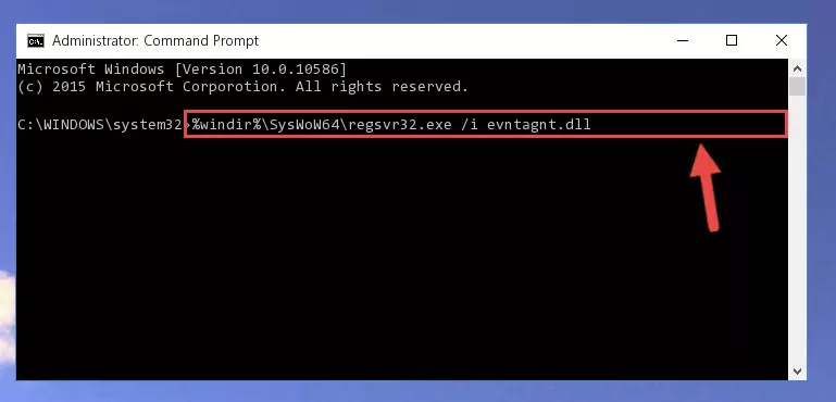 Uninstalling the Evntagnt.dll file's problematic registry from Regedit (for 64 Bit)