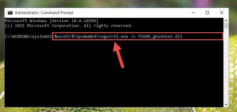 Making a clean registry for the F1606_ghoshext.dll file in Regedit (Windows Registry Editor)