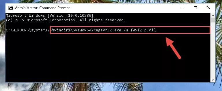 Creating a clean registry for the F45f2_p.dll file (for 64 Bit)