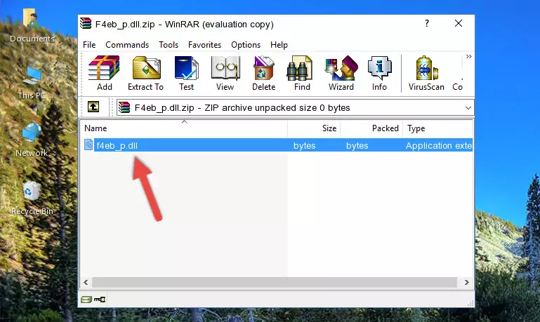 Copying the F4eb_p.dll file into the file folder of the software.