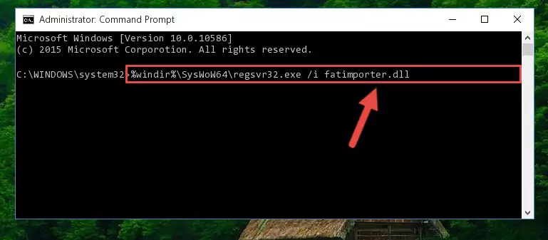 Uninstalling the Fatimporter.dll library's broken registry from the Registry Editor (for 64 Bit)