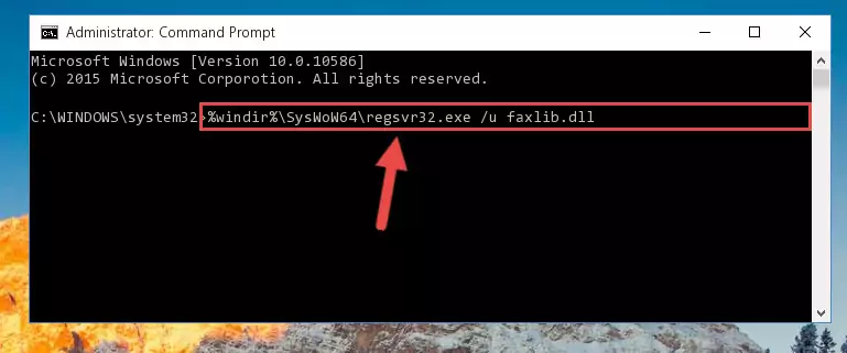Creating a clean registry for the Faxlib.dll library (for 64 Bit)