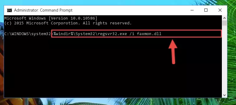 Cleaning the problematic registry of the Faxmon.dll library from the Windows Registry Editor