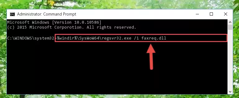 Uninstalling the Faxreq.dll file from the system registry