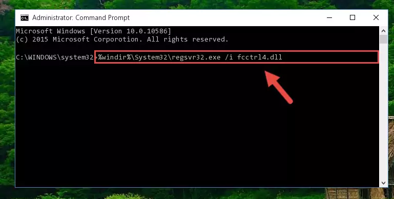 Reregistering the Fcctrl4.dll file in the system (for 64 Bit)