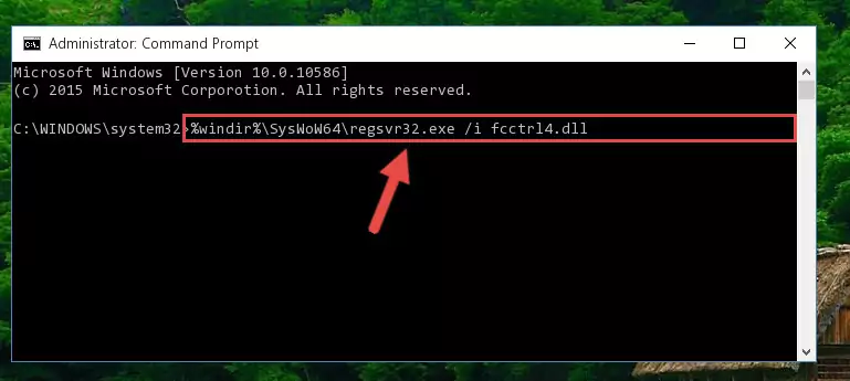 Uninstalling the Fcctrl4.dll file from the system registry
