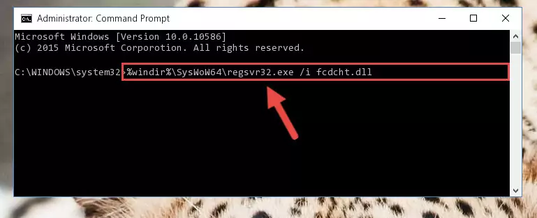 Uninstalling the Fcdcht.dll library's broken registry from the Registry Editor (for 64 Bit)