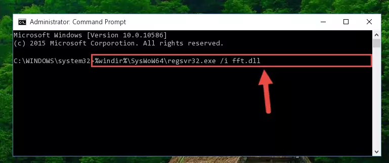 Uninstalling the Fft.dll file's broken registry from the Registry Editor (for 64 Bit)