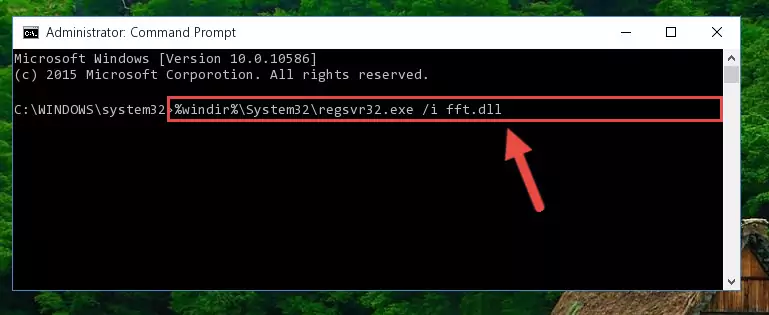 Deleting the Fft.dll file's problematic registry in the Windows Registry Editor