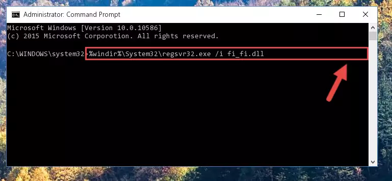 Deleting the damaged registry of the Fi_fi.dll