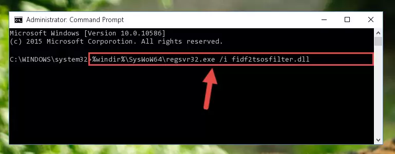 Uninstalling the Fidf2tsosfilter.dll library's broken registry from the Registry Editor (for 64 Bit)