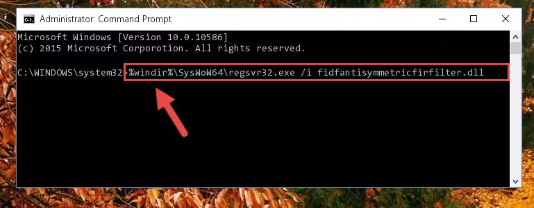 Cleaning the problematic registry of the Fidfantisymmetricfirfilter.dll library from the Windows Registry Editor