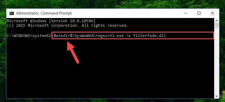 Making a clean registry for the Filterfade.dll library in Regedit (Windows Registry Editor)
